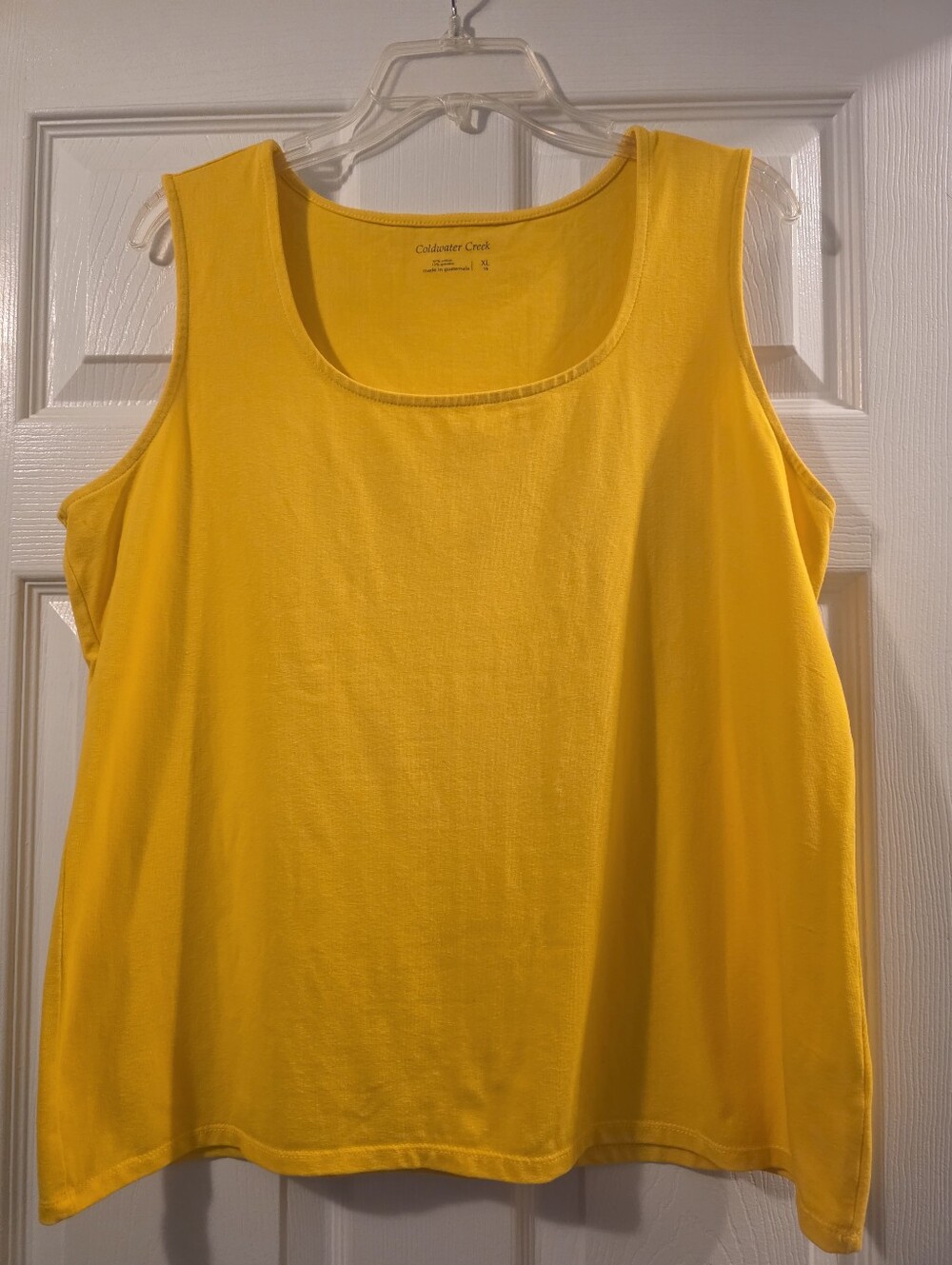 Coldwater Creek - Women's Yellow Scoop Neck Tank Top - Picture 3 of 3